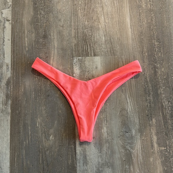 Andi Bagus Acid Peach Matte V Pant Bikini Bottom - Picture 4 of 7